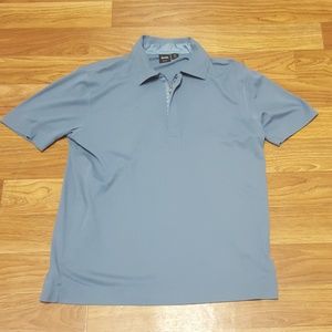 Hugo Boss Blue polo Shirt Mens XL Slim fit zip